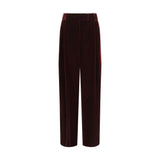 Giorgio Armani Bordeaux Viscose Dress Pants