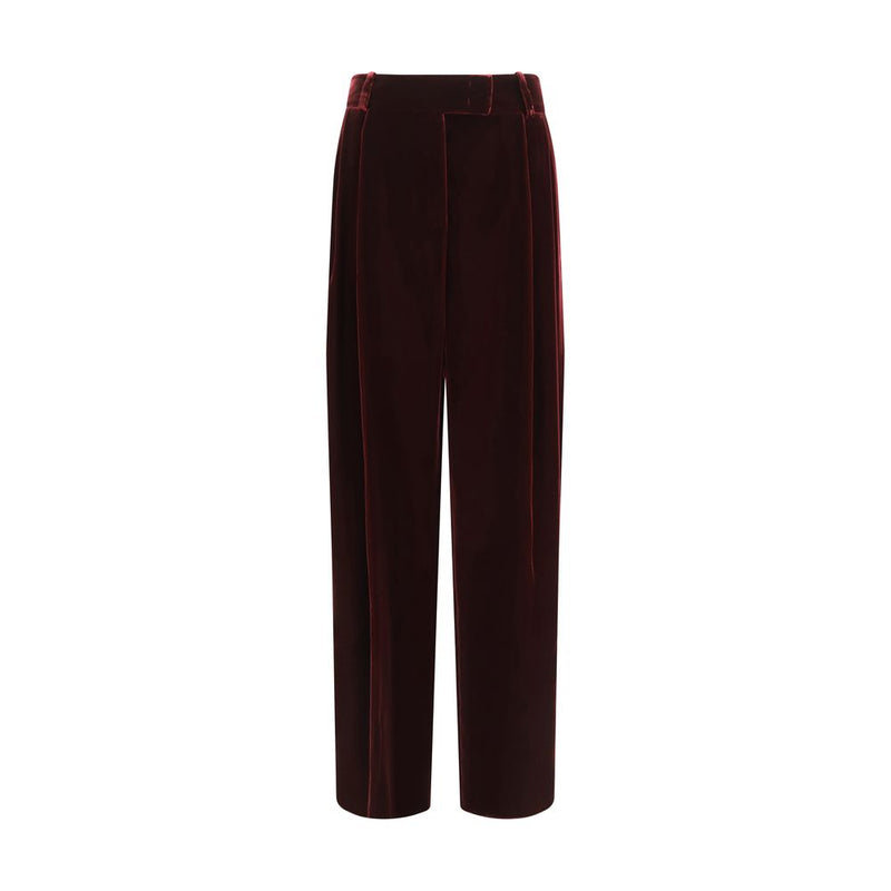 Giorgio Armani Bordeaux Viscose Dress Pants