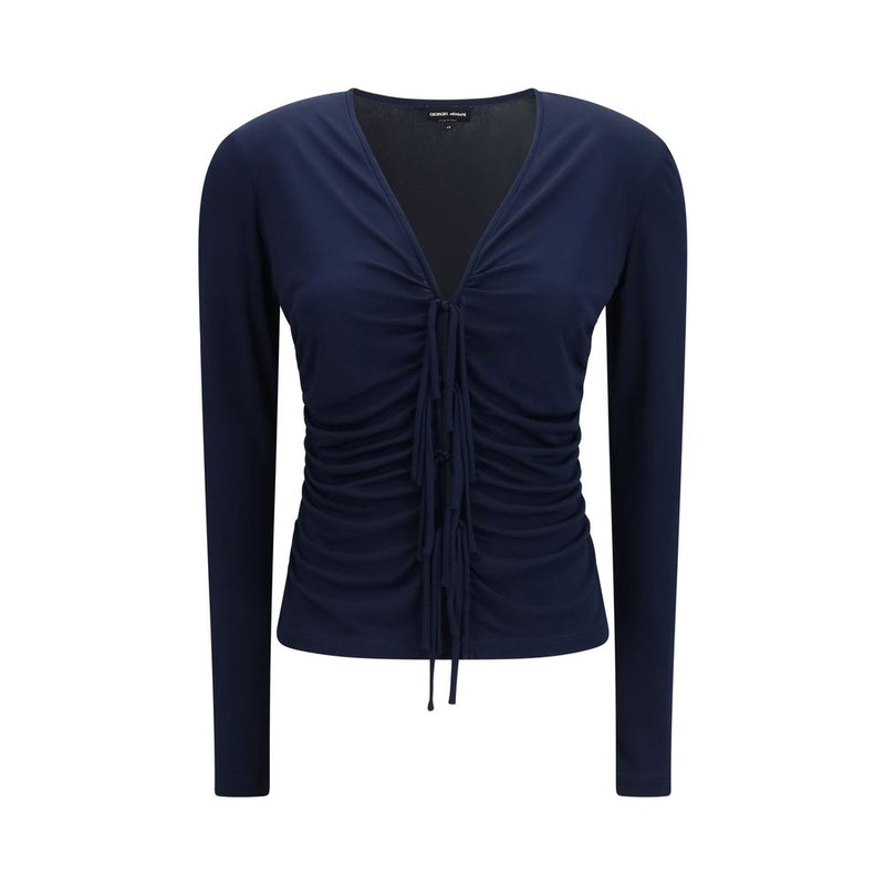 Giorgio Armani Blue Viscose Shirt