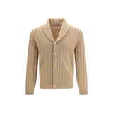 Brunello Cucinelli Beige Cashmere Cardigan