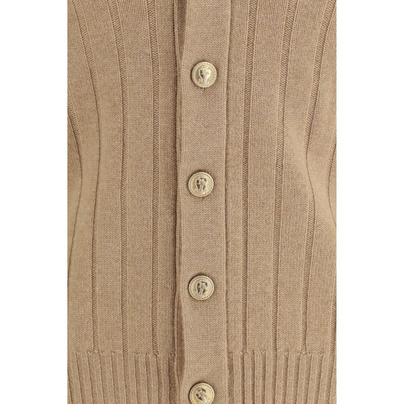Brunello Cucinelli Beige Cashmere Cardigan
