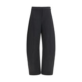 Nissa Black Polyester Casual Pants
