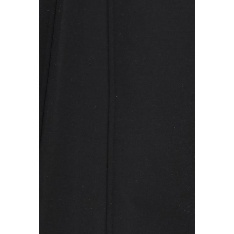 Nissa Black Polyester Casual Pants