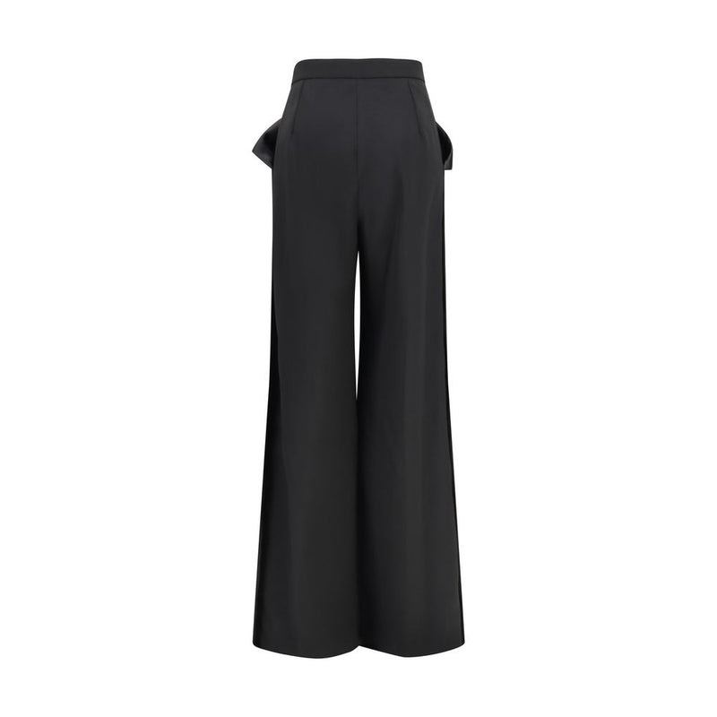 Nissa Black Recycled Polyester Pants