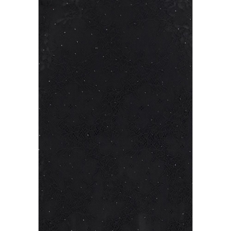 Nissa Black Polyester Cocktail Dress