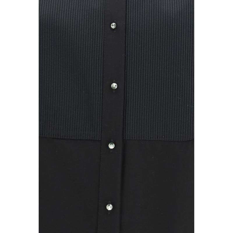 Sara Roka Black Cotton Dress Shirt