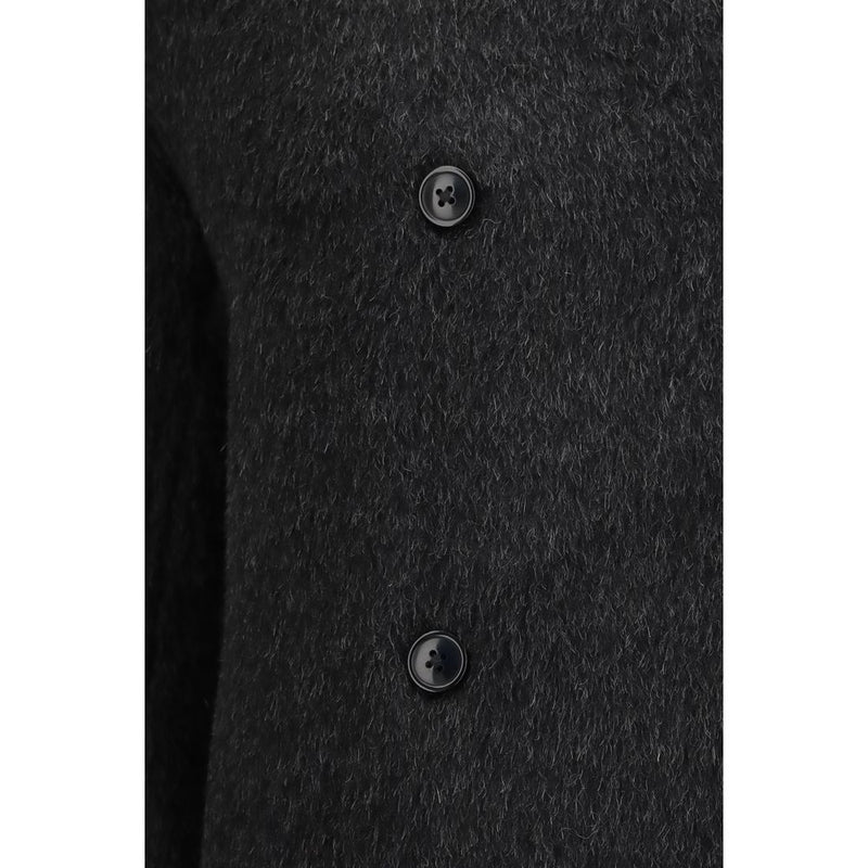 Loulou De Saison Black Alpaca Vicugna Pacos Jacket