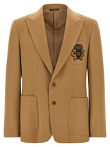 Dolce & Gabbana Beige Cashmere Blazer