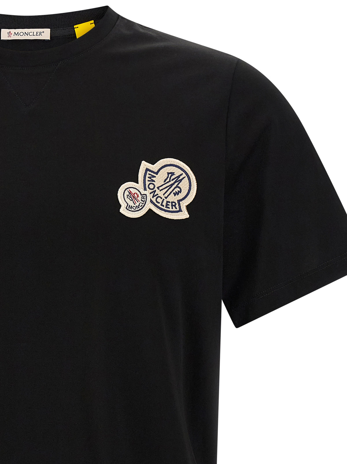 Moncler Black Cotton T-Shirt
