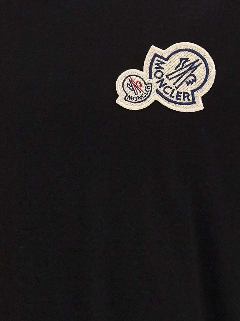 Moncler Black Cotton T-Shirt