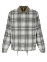 MONCLER GENIUS Gray Cotton Full-Length Jacket