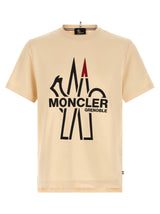 Moncler Grenoble Beige Cotton T-Shirt