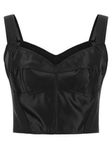 Dolce & Gabbana Black Polyamide Tank Tops
