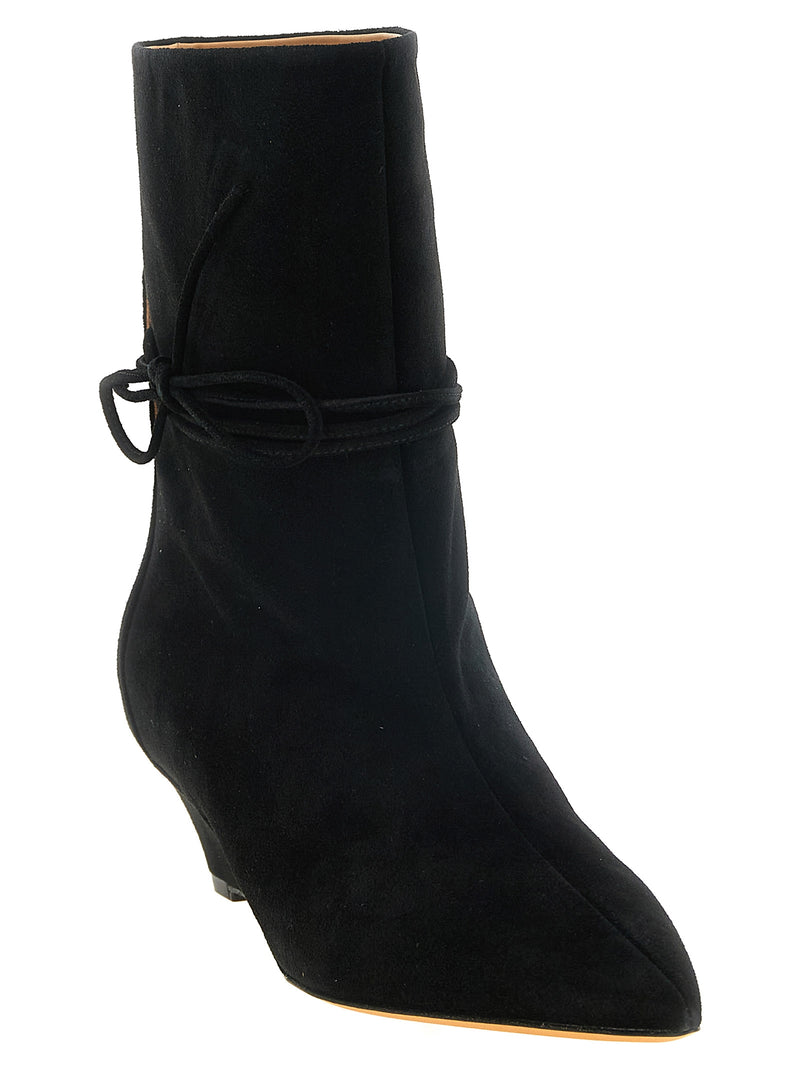 ODISSI Black Calfskin Ankle Boots