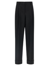 Dolce & Gabbana Black Virgin Wool Dress Pants