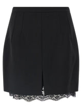 Dolce & Gabbana Black Virgin Wool Long Skirt