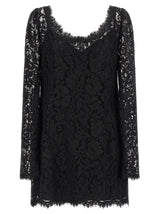 Dolce & Gabbana Black Cotton Short Dress