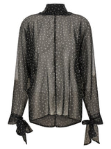P.A.R.O.S.H. Black Polyester Blouse