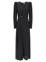 P.A.R.O.S.H. Black Silk Long Dress