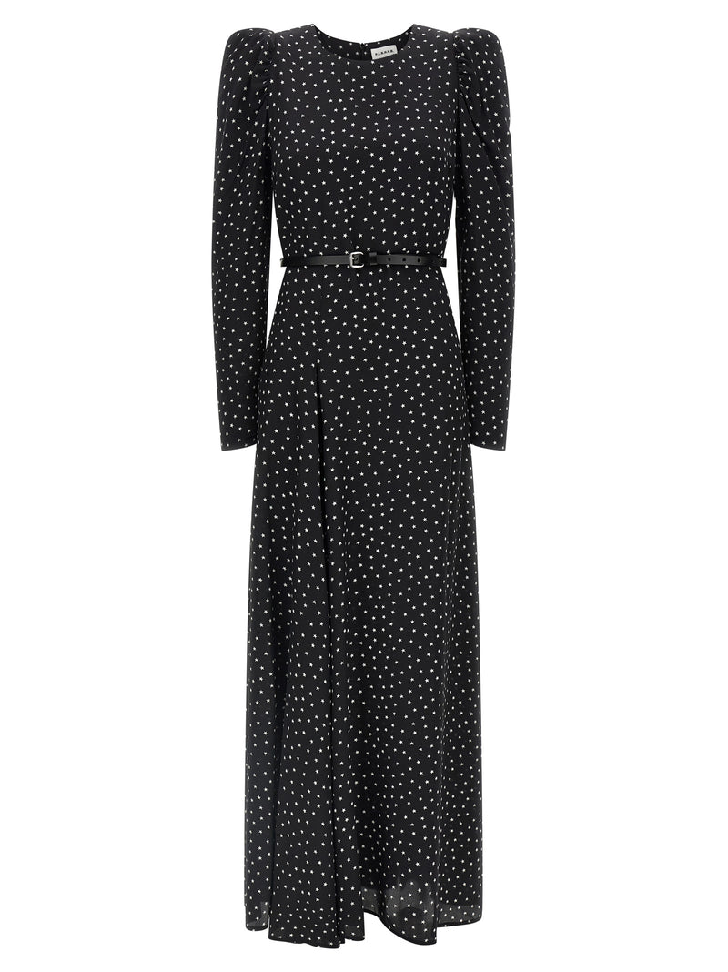 P.A.R.O.S.H. Black Silk Long Dress