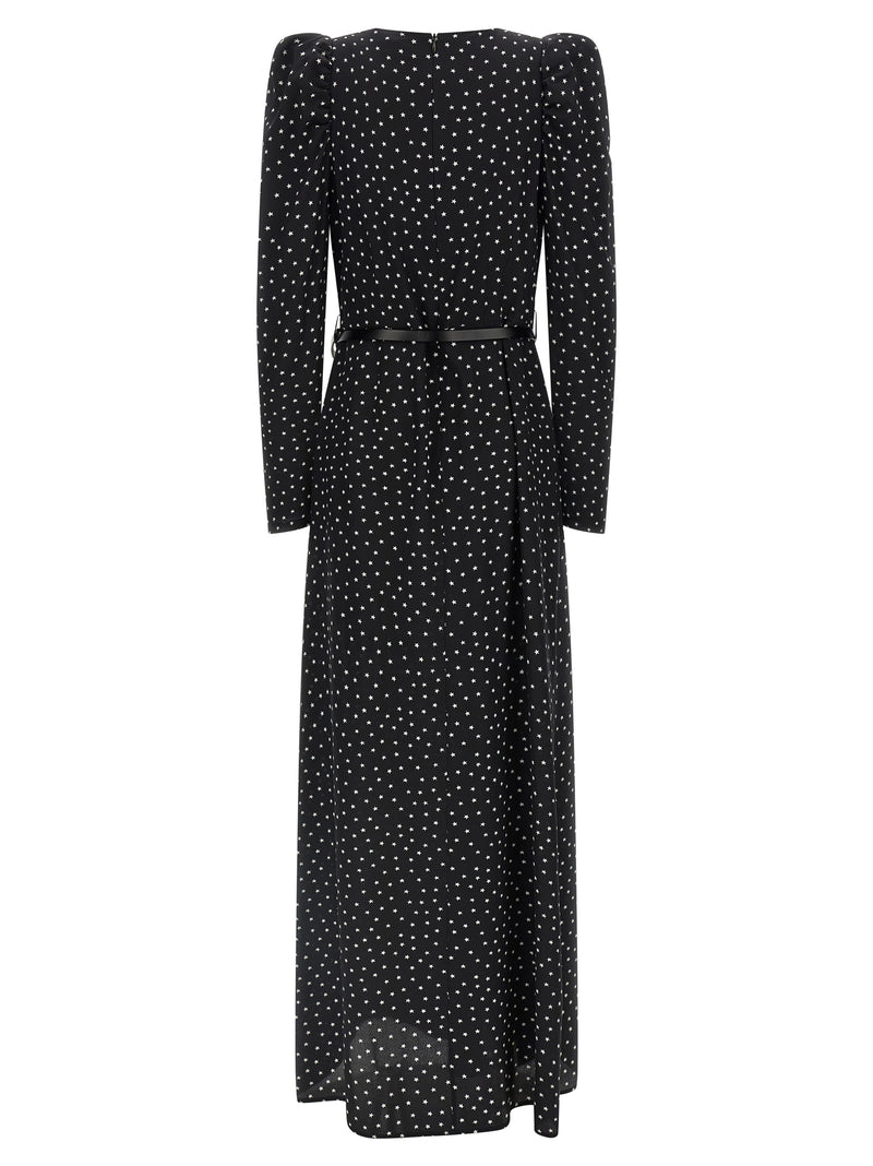 P.A.R.O.S.H. Black Silk Long Dress