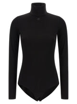 Courrèges Black Viscose Bodysuit