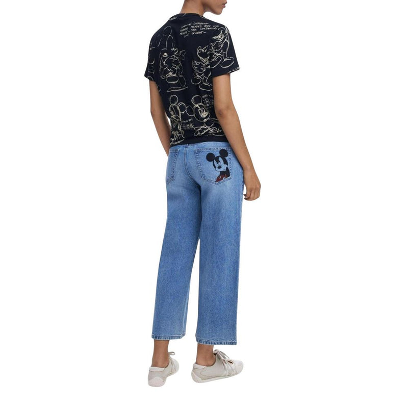 Desigual Gray Cotton T-Shirt