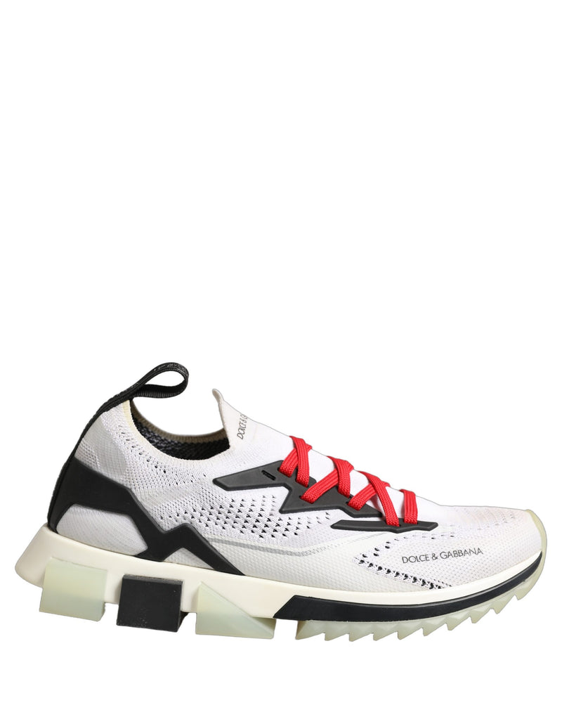 Dolce & Gabbana White SORRENTO Sport Stretch Sneakers Shoes
