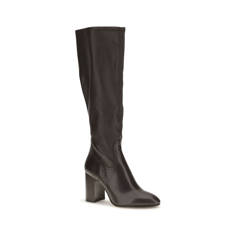Stuart Weitzman Black Calf Leather Bos Taurus High Heel Boots
