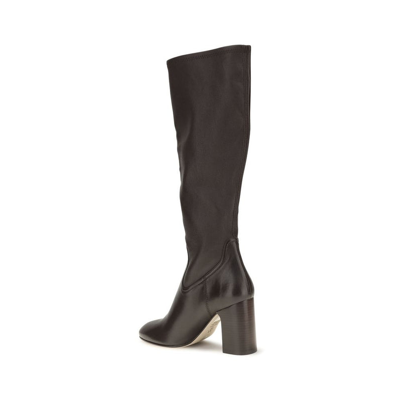 Stuart Weitzman Black Calf Leather Bos Taurus High Heel Boots