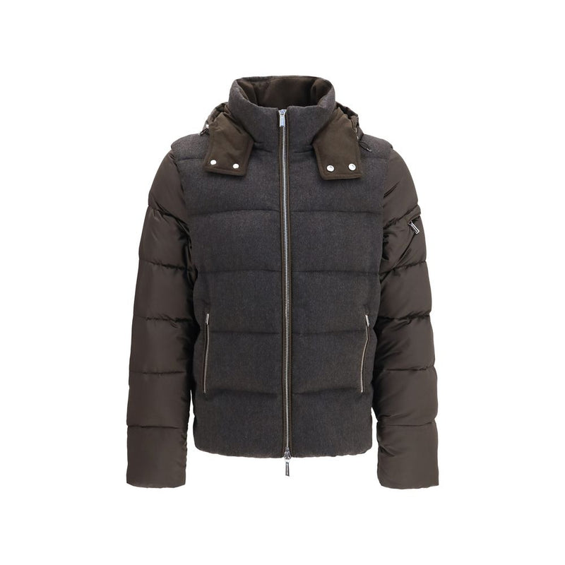 MooRER Gray Goose Down Full-Length Jacket