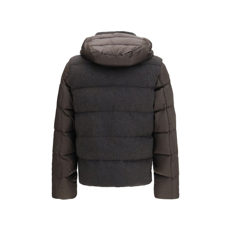 MooRER Gray Goose Down Full-Length Jacket