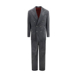 Brunello Cucinelli Gray Cotton Suit