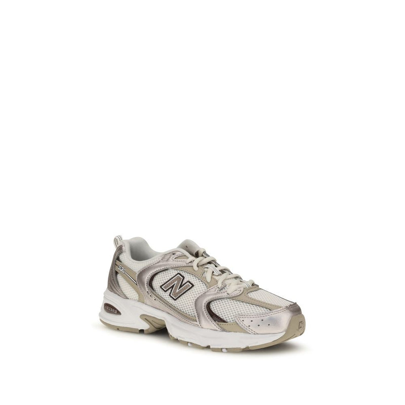 New Balance Beige Fabric Athletic Sneakers