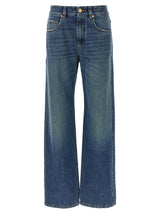 Brunello Cucinelli Blue Cotton Relaxed Fit Jeans