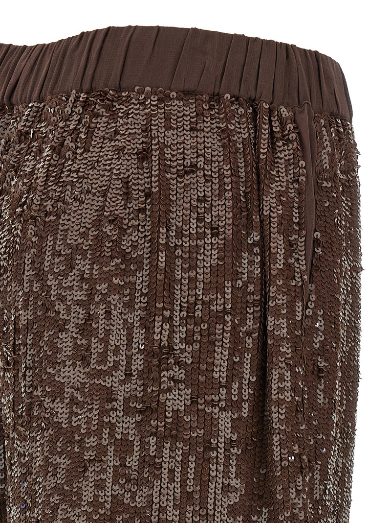 P.A.R.O.S.H. Brown Viscose Dress Pants