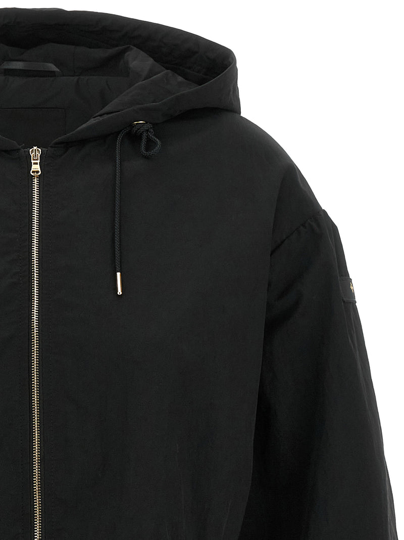 Tatras Black Nylon Full-Length Jacket