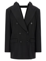 Dolce & Gabbana Black Virgin Wool Blazer