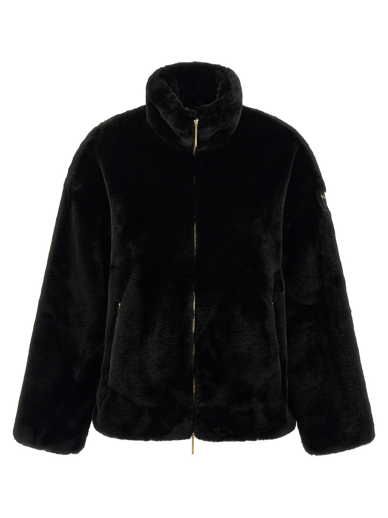 Tatras Black Polyester Full-Length Jacket