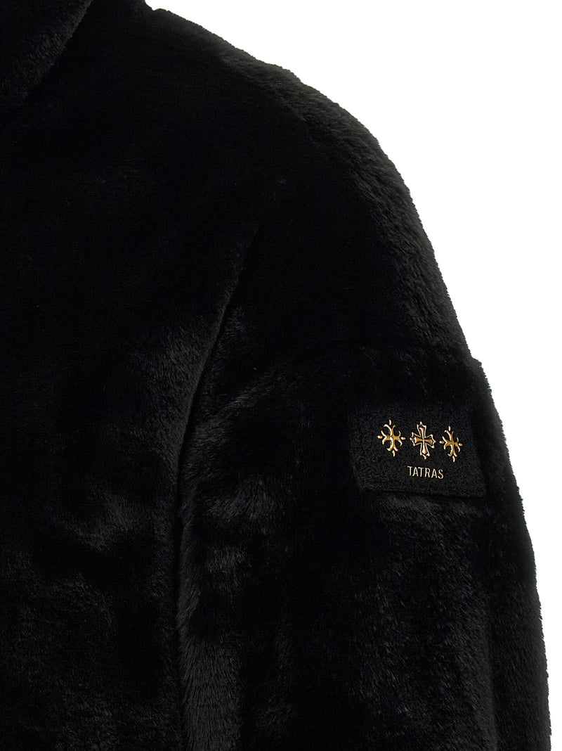 Tatras Black Polyester Full-Length Jacket