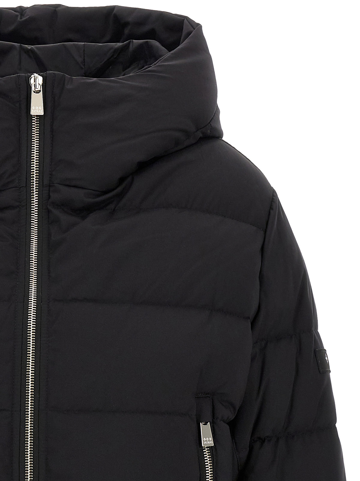 Tatras Black Nylon Full-Length Jacket