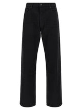 Tom Ford Black Cotton Straight-Leg Jeans