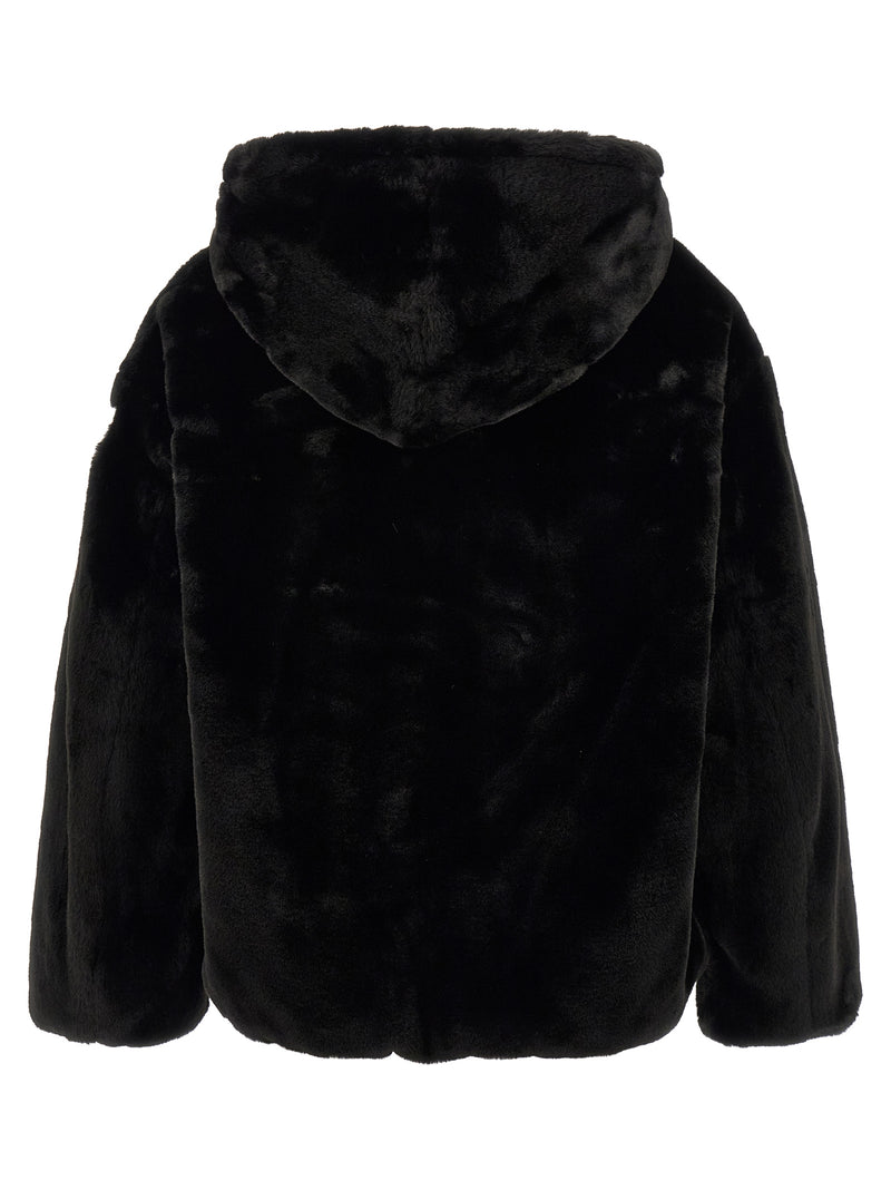 Tatras Black Polyester Full-Length Jacket