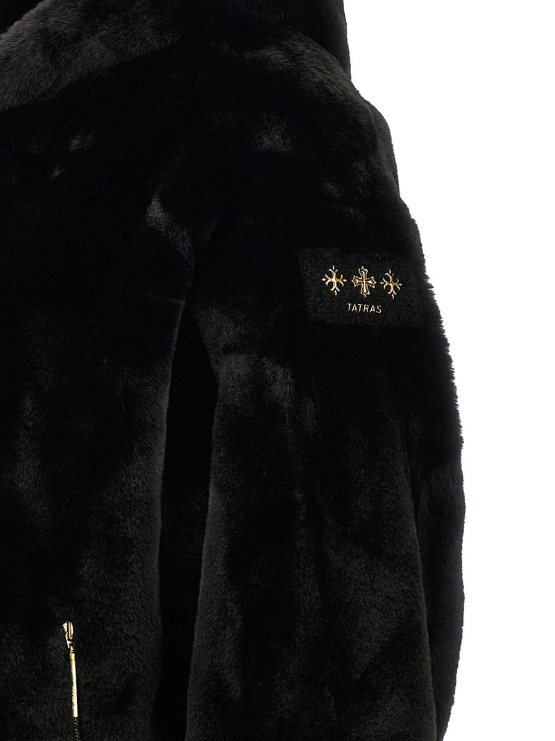 Tatras Black Polyester Full-Length Jacket