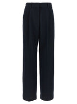 Blazé Milano Blue Viscose Casual Pants