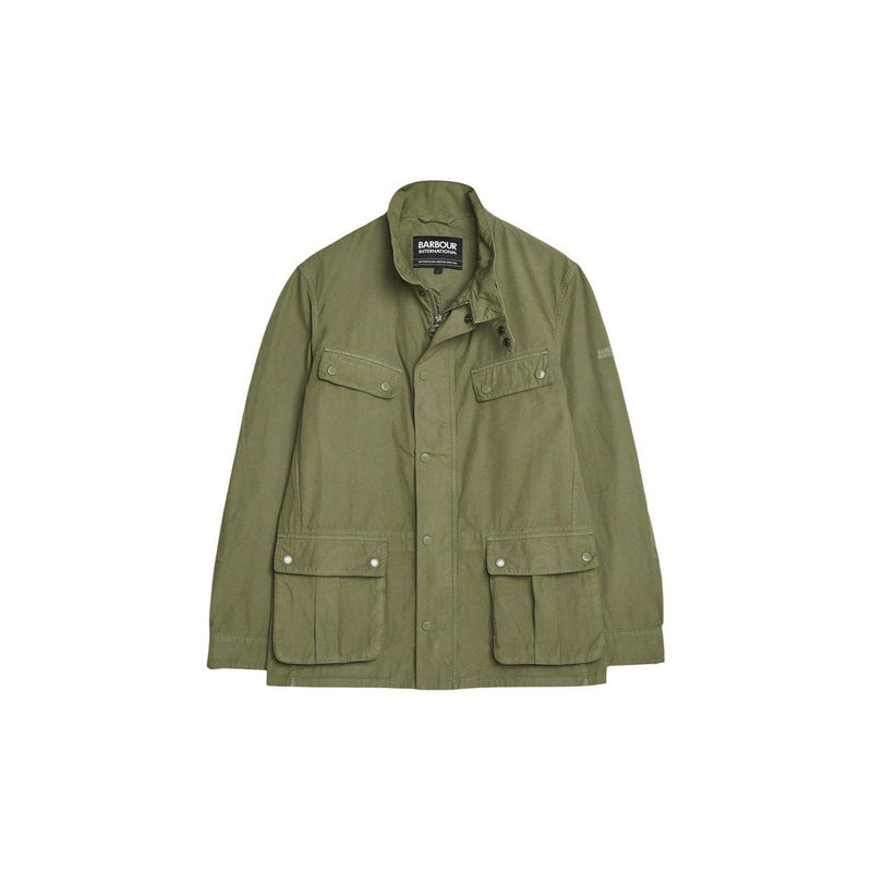 Barbour Green Cotton Full-Length Jacket