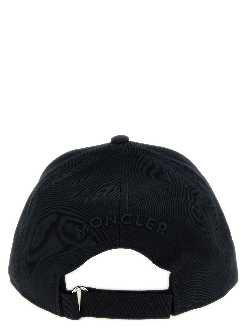 Moncler Black Cotton Cap (Baseball Hat)