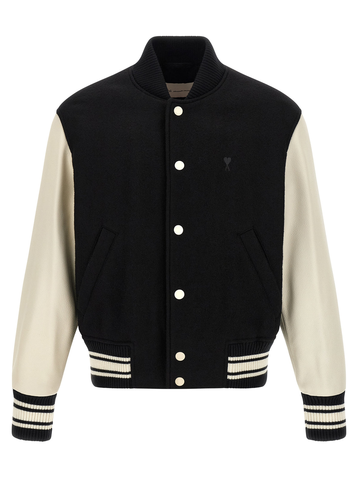 Ami Paris Bicolor Virgin Wool Bomber