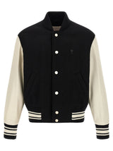 Ami Paris Bicolor Virgin Wool Bomber