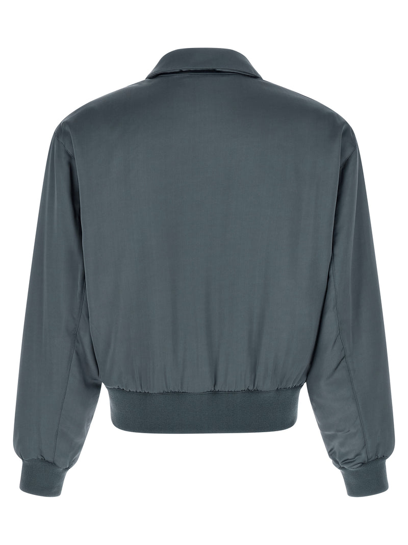 SECOND/LAYER Gray Viscose Bomber